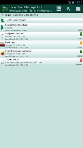 Encryption Manager Lite screenshot 1