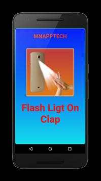 Flash Torch light on Clap screenshot 1
