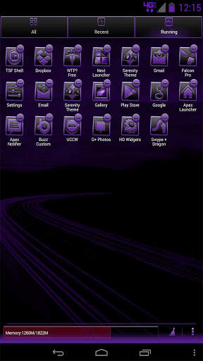 Serenity Launcher Theme Purple screenshot 11
