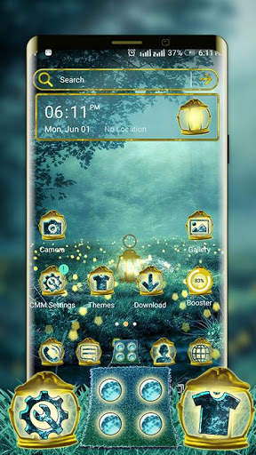 Fireflies Light Lamp Launcher Theme screenshot 3