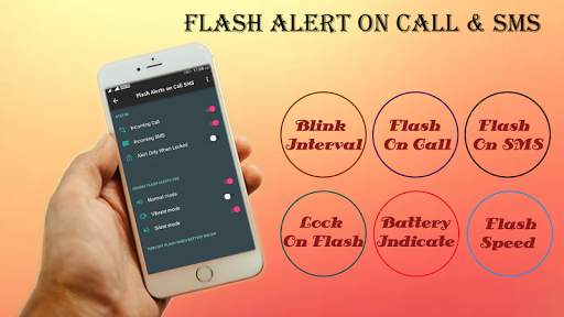 Automatic Flash Alert On Call & SMS screenshot 1