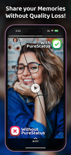 PureStatus: ByeBye Blur Status screenshot 2