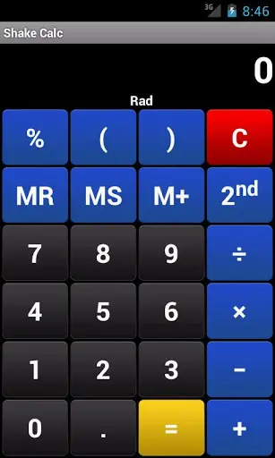 Shake Calc - Calculator screenshot 1