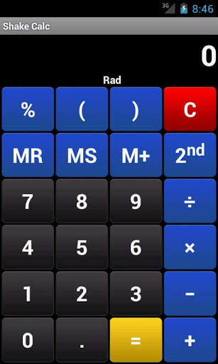 Shake Calc - Calculator screenshot 1