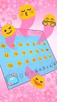 Pink Blossom Keyboard Theme screenshot 2