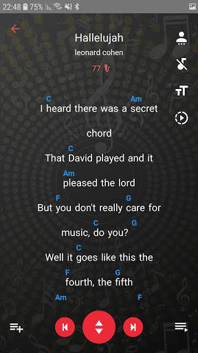 SingAlong -לראות יחד מילים ואקורדים בכמה מכשירים! screenshot 3