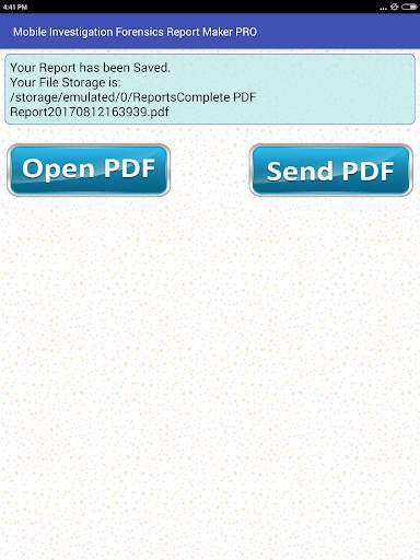 Mobile Investigation Forensics Report Maker PRO 13 تصوير الشاشة