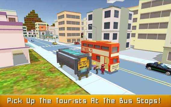 Blocky Bus SIM: Tourist Drive screenshot 4