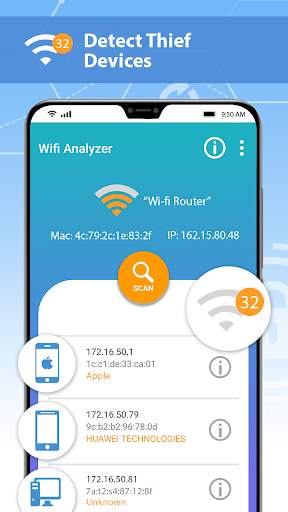 Detect WiFi Users - Wi-Fi Spy and Analyzer screenshot 2