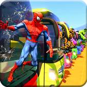 Superhero Bus Racing Stunts Drive: Top Speed Game 1.1