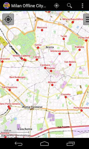 Milan Offline City Map स्क्रीनशॉट 1