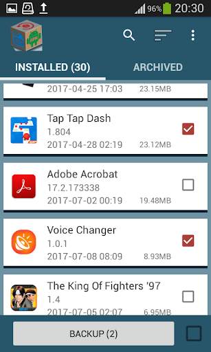 Backup, Restore & Transfer apps स्क्रीनशॉट 1