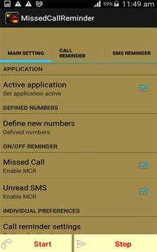 Missed Call Reminder and SMS Alerts screenshot 6