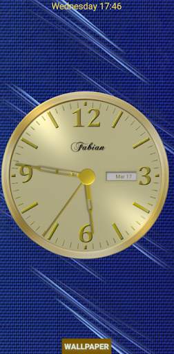 Gold Analog Clock screenshot 1