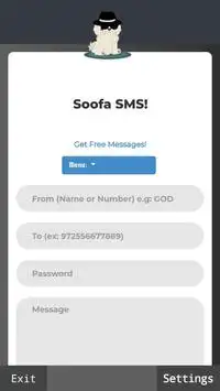 Soofa Spoof SMS screenshot 1