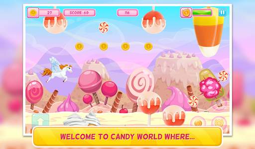 Pony in Candy World - Adventure Arcade Game screenshot 6