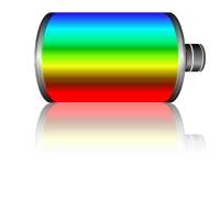 Rainbow Battery Bar on 9Apps