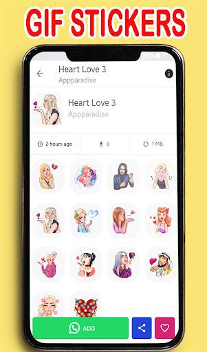 Animated Love Stickers for Whatsapp WASTickerApp screenshot 7