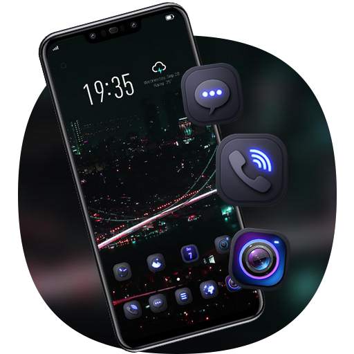 Landscape theme colorful neon building 2.0.1