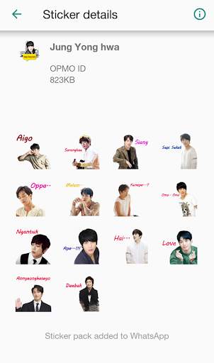 Jung Yong Hwa WA | Sticker screenshot 4