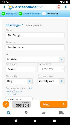 Ferries online screenshot 5