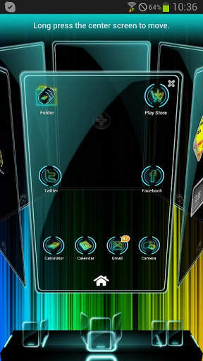 Next Launcher Neon Theme screenshot 7
