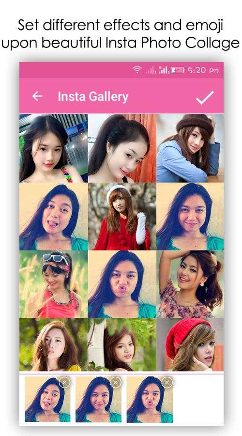 Insta Selfie Camera - Collage 5 تصوير الشاشة