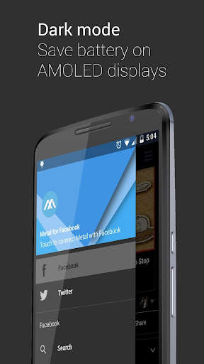 Metal for Facebook & Twitter screenshot 2