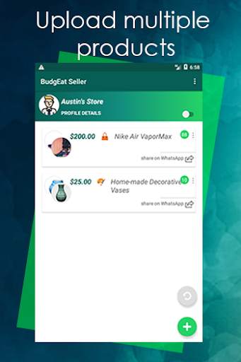 Sella by BudgEat:  sell on WhatsApp screenshot 1