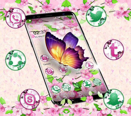 Butterfly Flower Launcher Theme screenshot 1