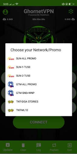 GHORNET VPN PLUS screenshot 1