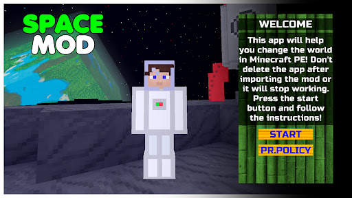 Space Mod for Minecraft PE screenshot 1
