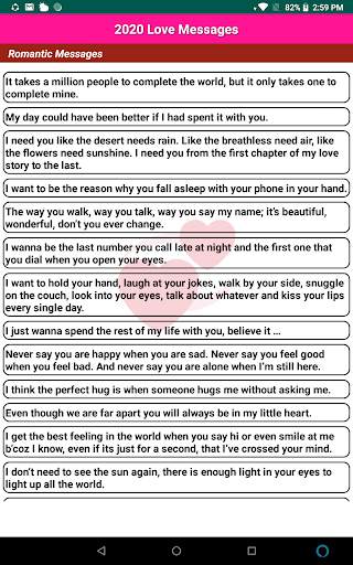2021 LOVE Messages Love SMS Status Love Quotes screenshot 12