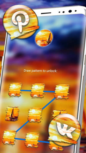 Sunset Painting Launcher Theme screenshot 4