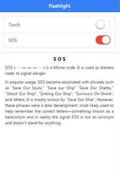 Flashlight with SOS screenshot 2
