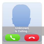 fake call with voice icon