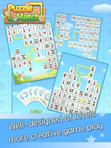 Puzzle Match - Mahjong & lovely animals screenshot 7
