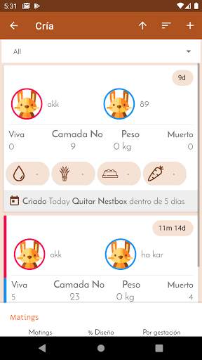 Gestión de granjas de conejos para criadores screenshot 3