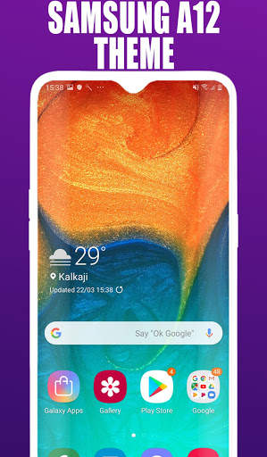 Samsung A12 Launcher, theme for Samsung A12 screenshot 1