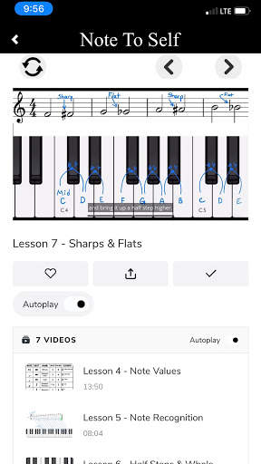 Note To Self Piano Lessons: Learn To Play Piano screenshot 4