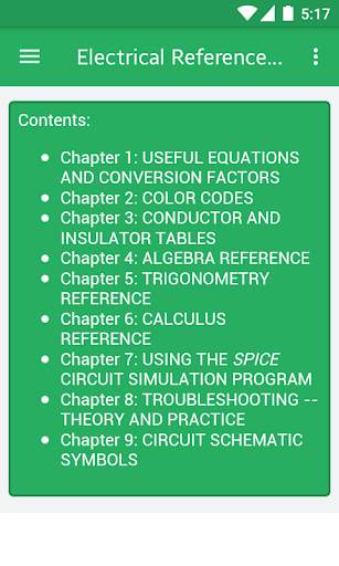 Electrical Engineering XYZ Reference screenshot 1