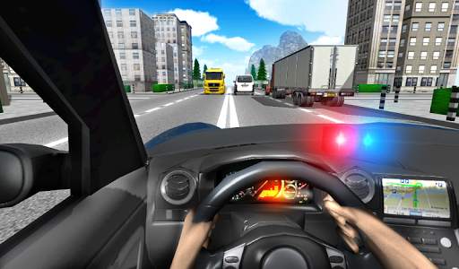 Police Driving In Car screenshot 1