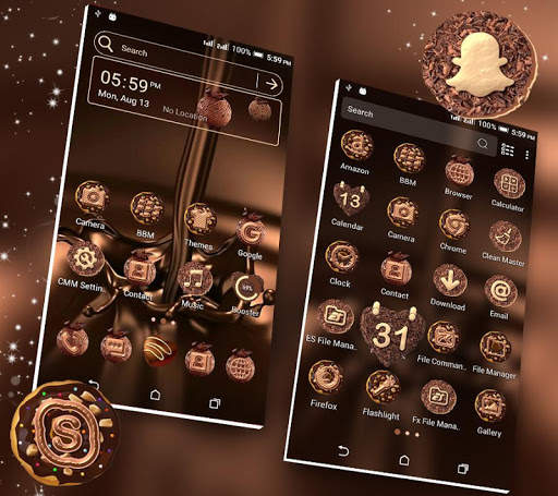 Chocolate Launcher Theme screenshot 3