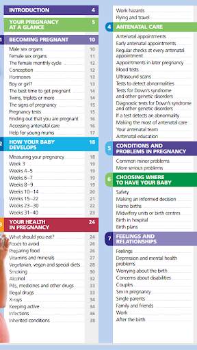 Pregnancy Guide 1 تصوير الشاشة