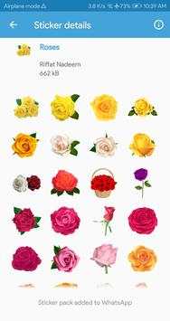 Flower Stickers for WhatsApp - Rosefy Stickers screenshot 5