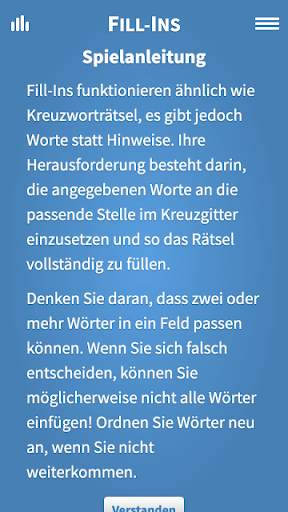 Fill-Ins · Kreuzgitter Worträtsel screenshot 5