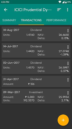 My Portfolio - India (Track Mutual Funds, PPF etc) screenshot 4