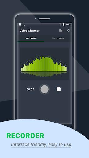 Voice changer: Recorder and Audio tune screenshot 1