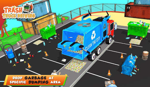 Urban Garbage Truck Driving - Waste Transporter screenshot 12