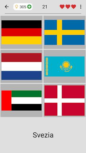Bandiere di tutti gli stati del mondo - Il Quiz screenshot 3